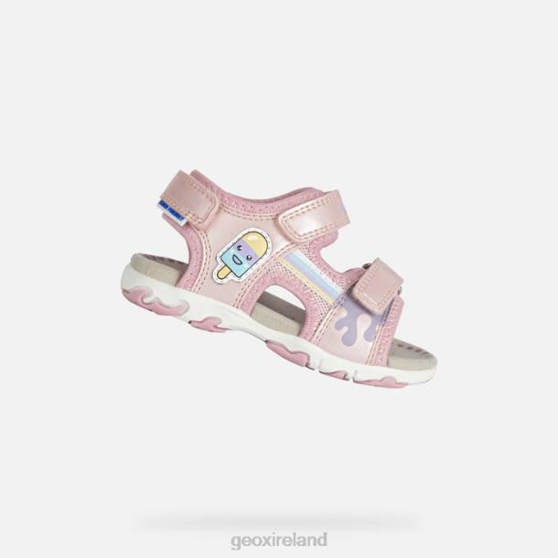 Geox 0ZTB1565 Light Pink Sandal Flaffee Toddler Geox 0ZTB1565 Light Pink Sandal Flaffee Toddler